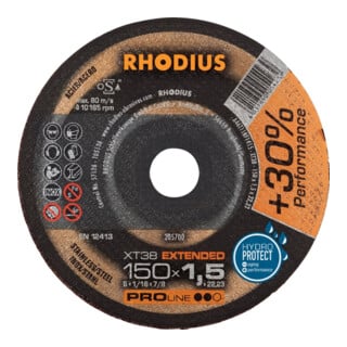 RHODIUS Trennscheibe XT38 150 x 1,5mm gerade