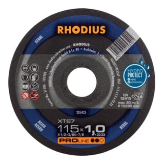 RHODIUS Trennscheibe XT67 115 x 1,0mm gerade