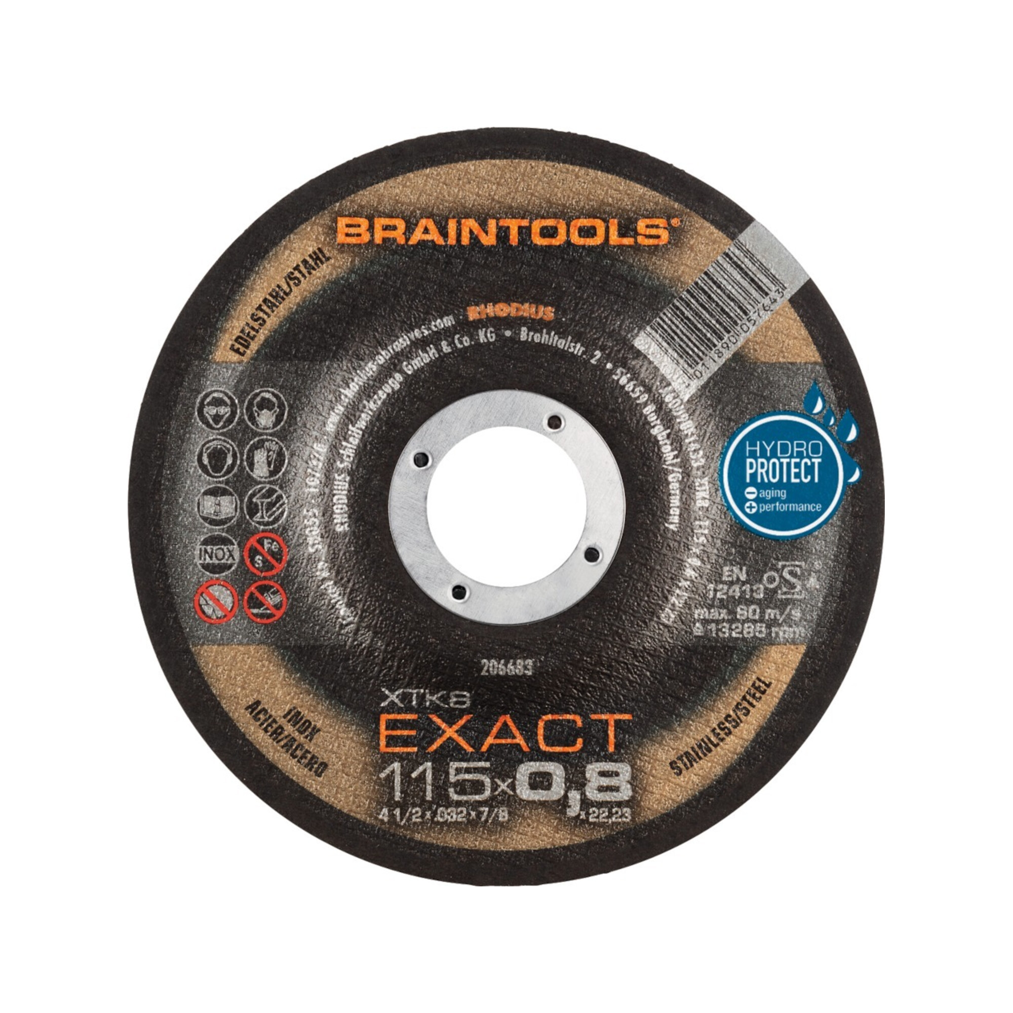 RHODIUS Trennscheibe XTK8 EXACT 115 x 0,8mm gekröpft