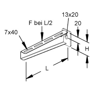 Rico Ausleger 200mm 3,6 kN 16B2-200-V