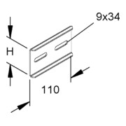 Rico Connecteur de choc pour longeron 60 mm 151E11-A-1