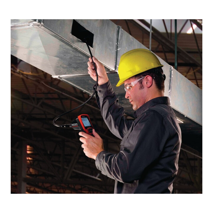 RIDGID Caméra d’inspection micro CA-350 3,5 pouces 640x480 17 mm LED 4 câbles L.900 mm