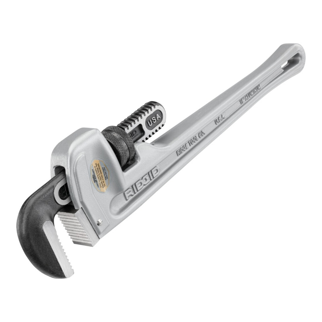 RIDGID Clé à tuyau L totale 450 mm, largeur serrage 50 mm, pour tuyaux 2 1/2 pouces alu.