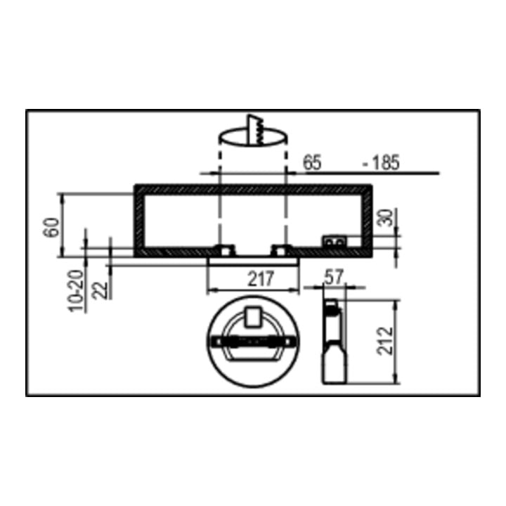 ridi LED-Sanierungs-Downlight SARA220 DALI DA65-185mm