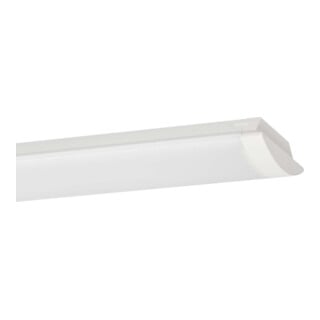RIDI Luminaire LED en forme de bac WL-R1X115/30ND-O-SET demi-ronde opale bac