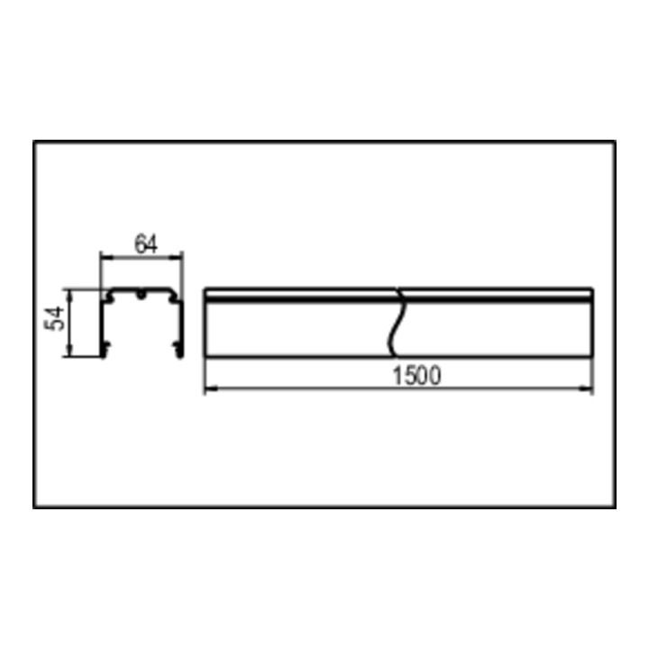 ridi Rail de support VL2TM 1500-13 blanc 13 pôles 1500 mm