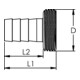 Riegler 1/3 Raccord tuyau G11/2x38 plat sans collerette, léger MS