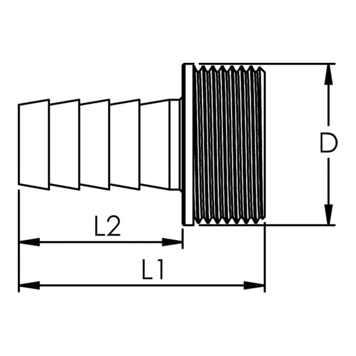Riegler 1/3 Schlauchverschr. G1/2x13 flachd. mit Bund, CH Ausfür MS