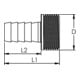 Riegler 1/3 Schlauchverschr. G3/4x13 flachd. mit Bund, CH Ausfür MS