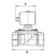 Riegler 2/2-MV, MS, NC, direktg., 24V DC, 8W, FKM, G1/8, PN0-9bar-3