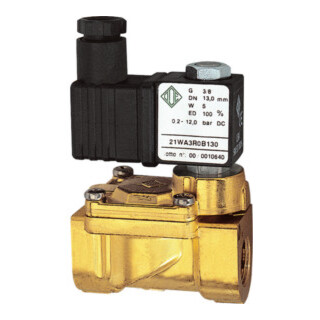 Riegler 2/2-MV,MS,NC,vorge.,24V DC,5W,NBR,G1/2,PN0,2-12bar