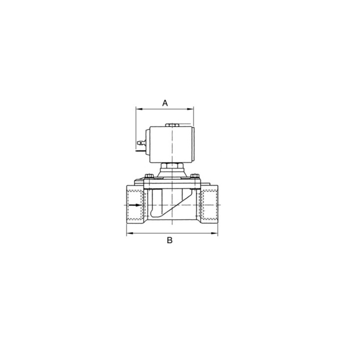 Riegler 2/2-MV,MS,NC,vorge.,24V DC,8W,NBR,G1/2,PN0,2-16bar