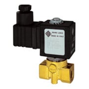 Riegler 2/2-MV, MS, NF, direct, 24V CC, 8W, FKM, G1/8, PN0-9bar-1