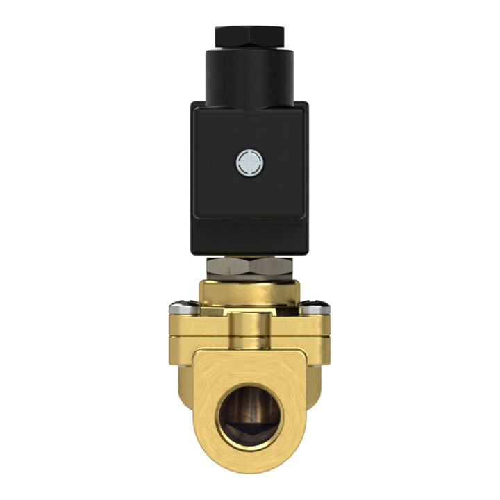 Riegler 2/2-MV,MS,NO,vorge.,24V DC, 8W,NBR,G2,PN0,2-10bar