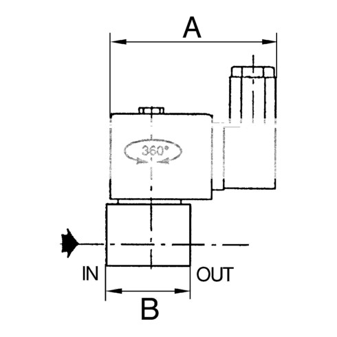 Riegler 2/2-Wege-MV., ES, NBR, NC, direktg., 24 V DC, G 1/4, PN 0-3,5 bar