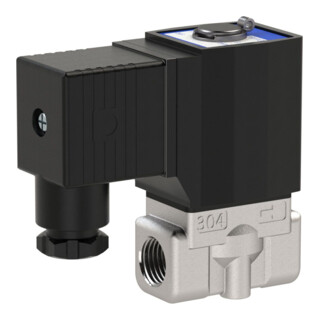Riegler 2/2-Wege-MV., ES,NC,direktg.,230 V, 50 Hz, G 1/4, PN 0-30 bar