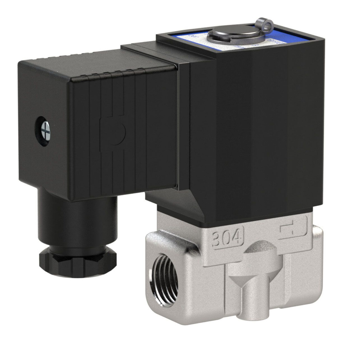 Riegler 2/2-Wege-MV., ES,NC,direktg.,230 V, 50 Hz, G 1/8, PN 0-10 bar