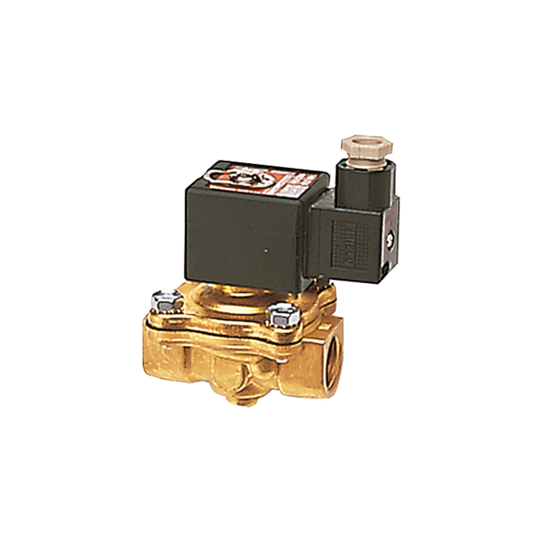Riegler 2/2-Wege-MV, MS, NC, zwangsg., 24 V DC, Rp 1 1/2, FKM, PN 0-5 bar