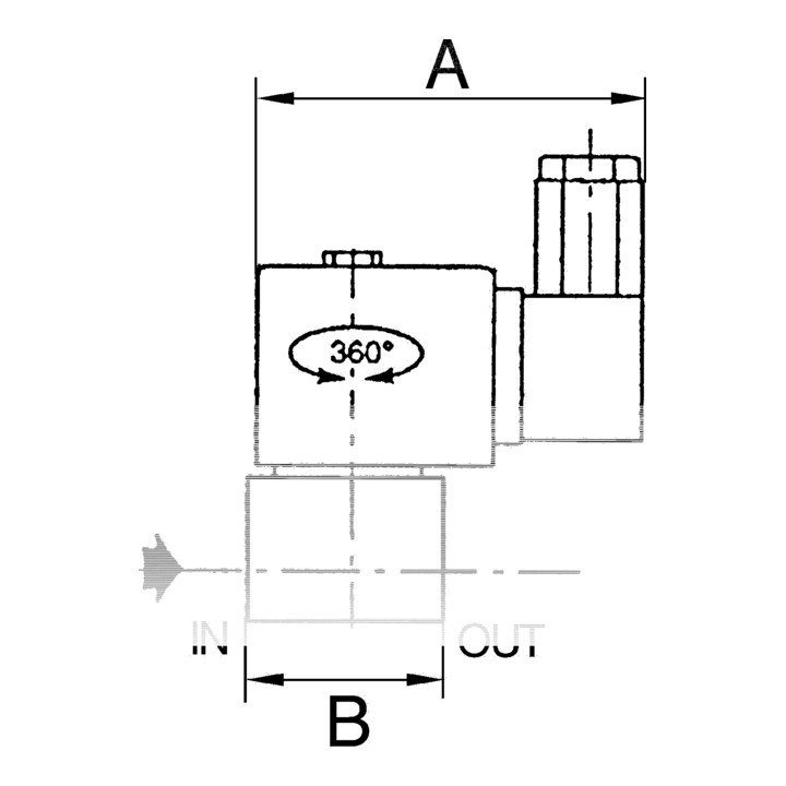 Riegler 2/2-Wege-MV., MS, NO, zwangsg., 24 V DC, Rp 1/2, NBR, PN 0-9 bar