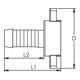 Riegler 2/3 Schlauchverschr. G1/2x13, Ãœ-Mutter,flachd. schwere Ausfür MS