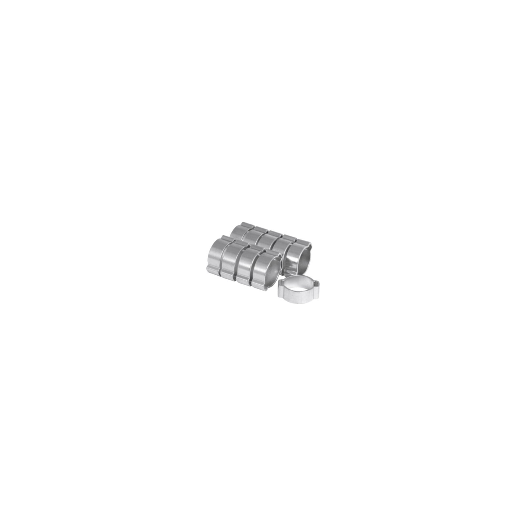 RIEGLER 2-Ohr-Schlauchklemme Stahl verzinkt 7-9 mm Bandbreite 6,0 mm