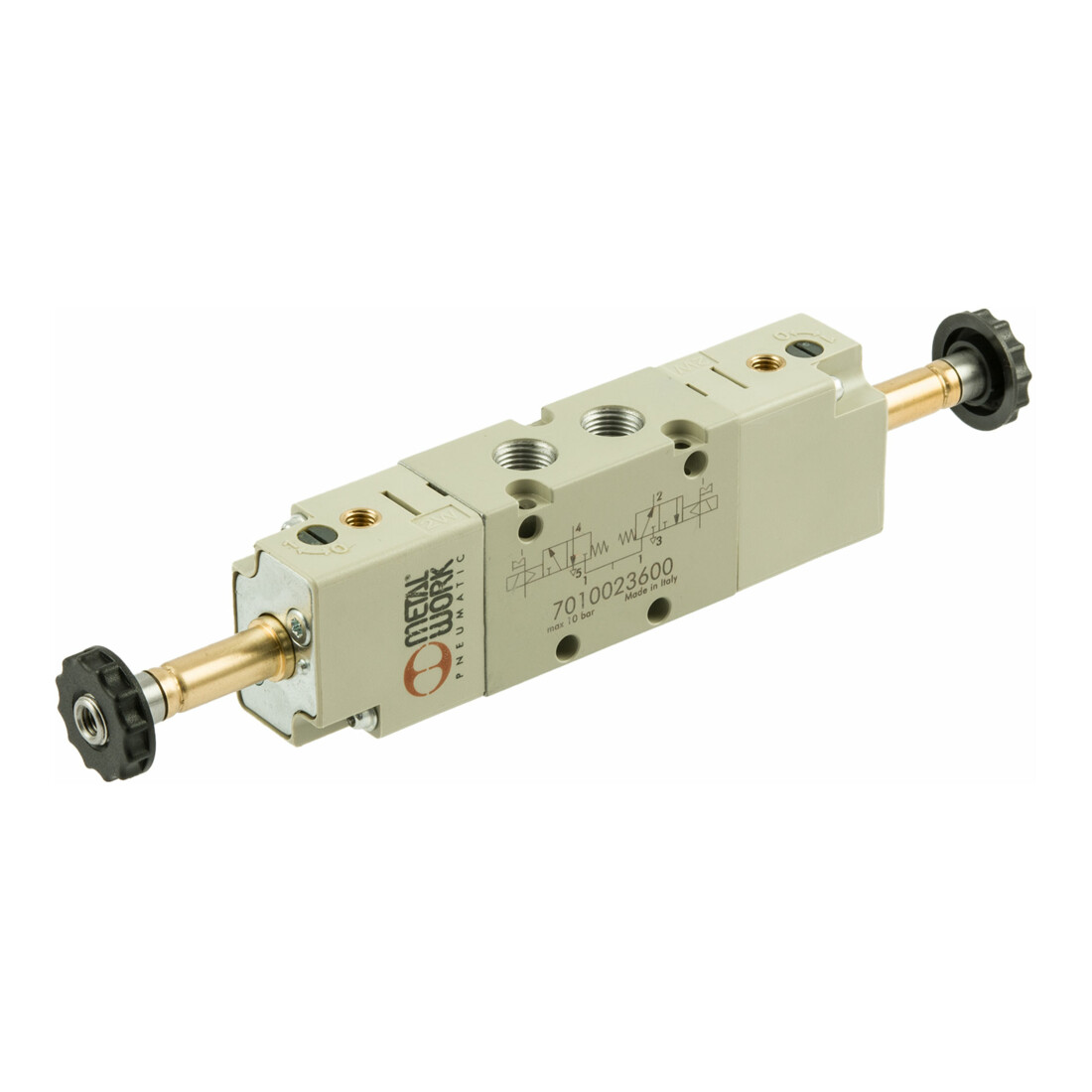 Riegler 2x3/2 électrovanne, commande ext., mono., G 1/8, NC