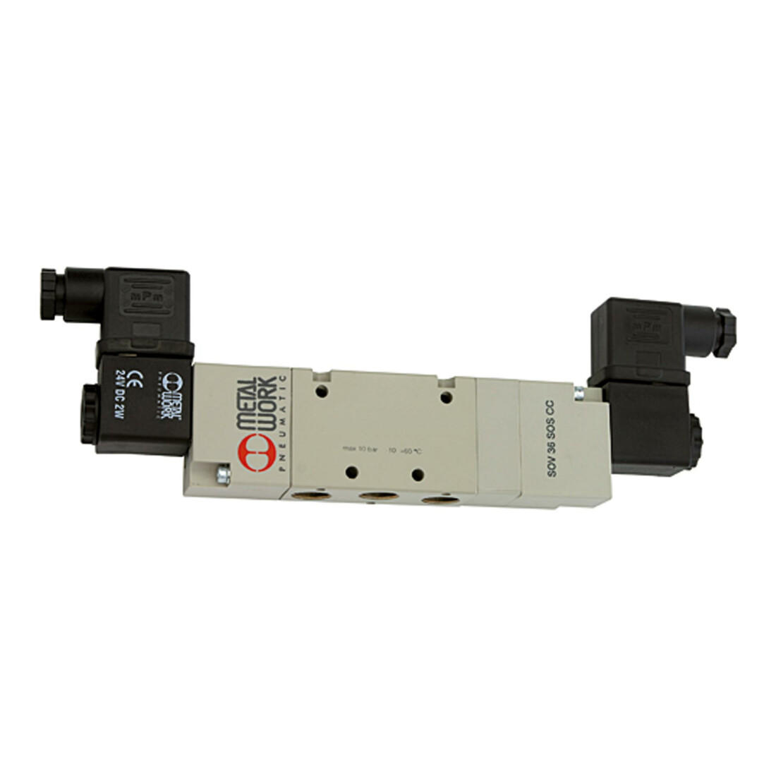 Riegler 2x3/2 électrovanne, ext. commande, mono, G 1/8, NF-NO, 24 VAC