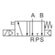 Riegler 3/2-5/2-Wegeventil, NAMUR, G 1/4 (1), G 1/4 (3 + 5), 24 V DC, 552.02