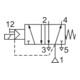 Riegler 3/2-5/2-Wegeventil, NAMUR, G 1/4 (1), G 1/8 (3 + 5), 24 V DC