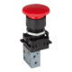Riegler 3/2-Miniventil, manuell, Pilztaster Notrastung, NC, M5 seitl.-1