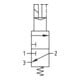 Riegler 3/2 Vanne à commande électrique »FUTURA-mini«, 24 V CC, 2,5 W, G 1/4