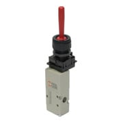 Riegler 3/2-Vanne à commande manuelle, levier, NC, monostable, G 1/8-1