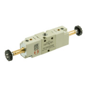 Riegler 3/2 Vanne à électrovanne, électropneumatique, air de commande ext., bistable, G 1/8-1