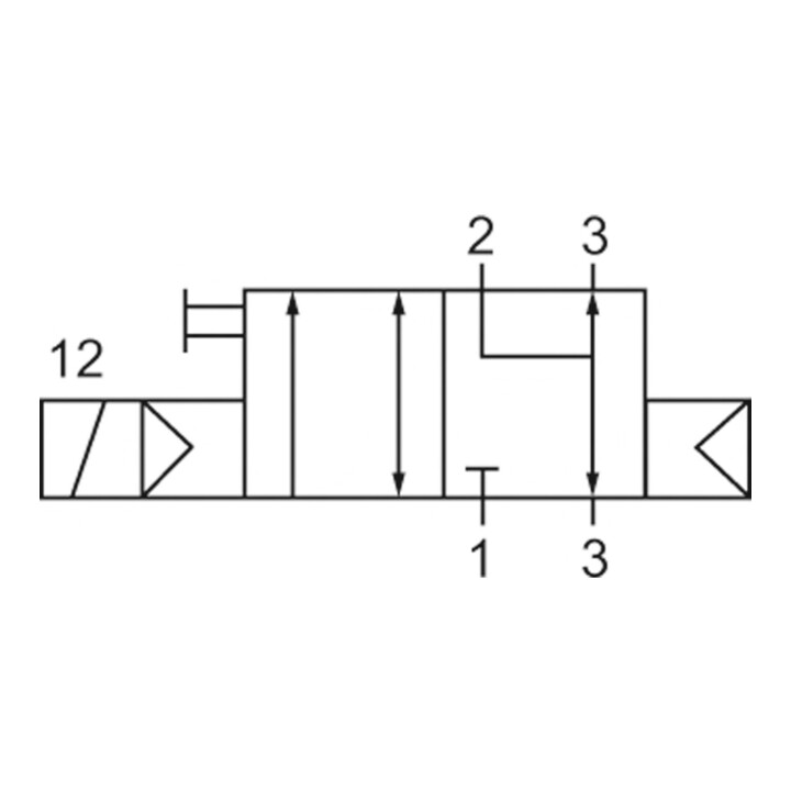 Riegler 3/2-Vanne, NAMUR, mono, NF, Raccord G 1/4, 230 V, 50Hz