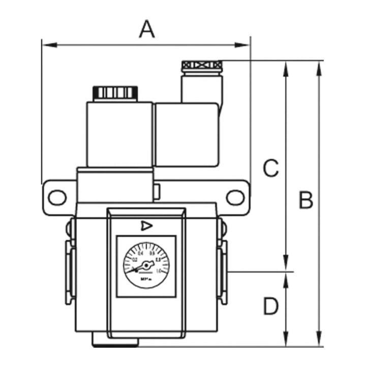 Riegler 3/2-Wege-Anfahrventil »G-mini«, 24 V DC, BG 200, G 1/4