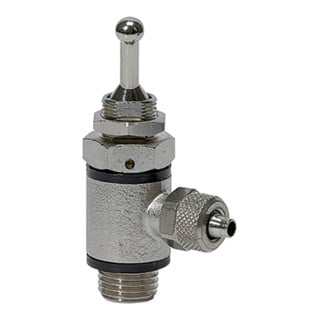 Riegler 3/2-Wege-Kipphebelvent.Schlauchs.Schnellverschr.G1/4,Schl. 8/6