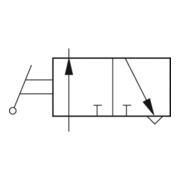 Riegler 3/2-Wege-Kipphebelvent.Schlauchs.Schnellverschr.G1/8,Schl. 8/6-4