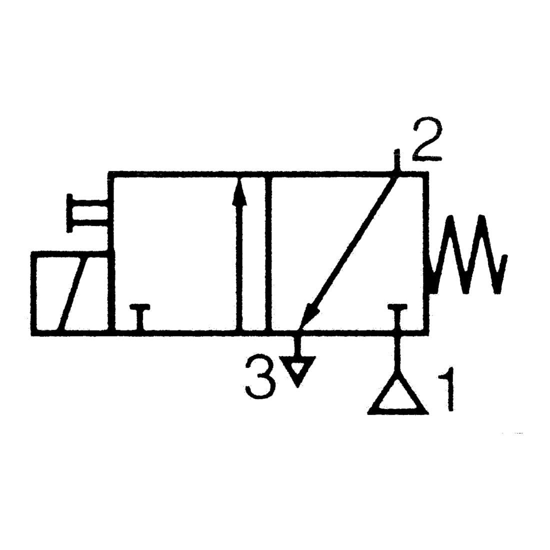Riegler 3/2-Wege-Magnetventil, Banjo, NC, 24 DC, G 1/8 AG, PN 10 bar