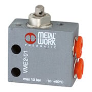 Riegler 3/2-Wege-Miniaturventil, mechanisch, Stößel, NO, M5 seitlich-1