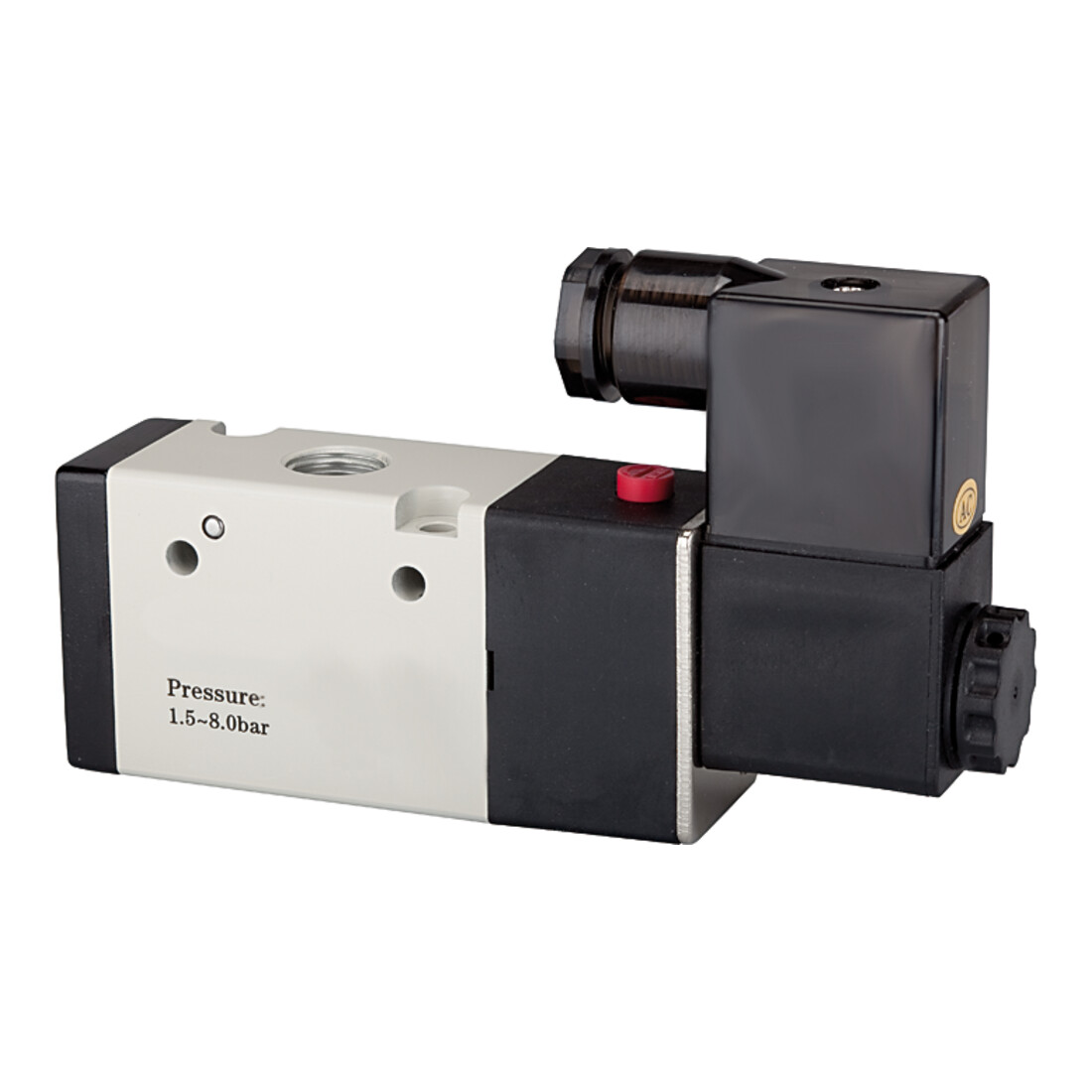 Riegler 3/2-Wegeven elektropn., monost., NO, G 1/4, 230V, 50 Hz, 850l/min