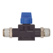 Riegler 3/2-Wegeventil »Blaue Serie«, AG/AG R 3/8x1/4 Gewindebeschichtung-1