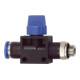 Riegler 3/2-Wegeventil »Blaue Serie«, Steckanschluss, G 1/4 a., S-G Ø 6mm