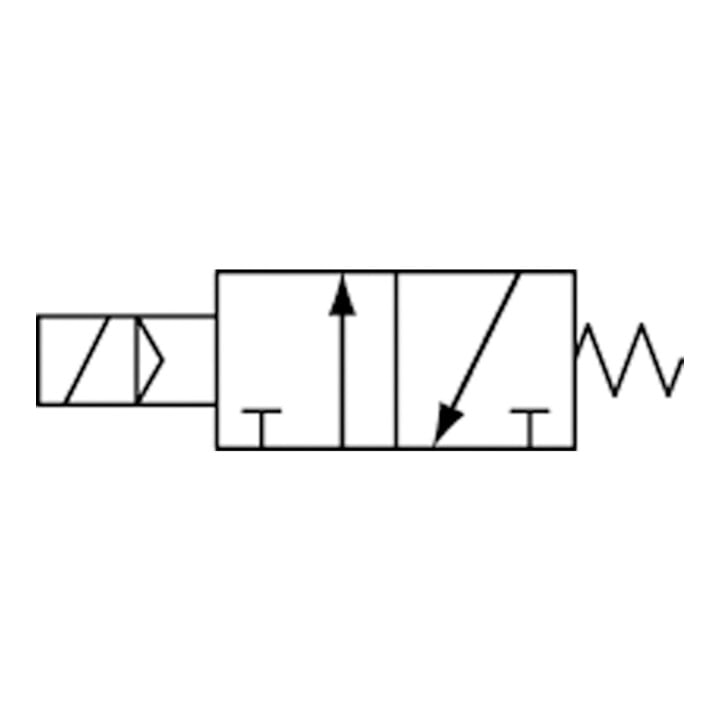 Riegler 3/2-Wegeventil elektropneum., monostabil, NC, M5, 24 V DC