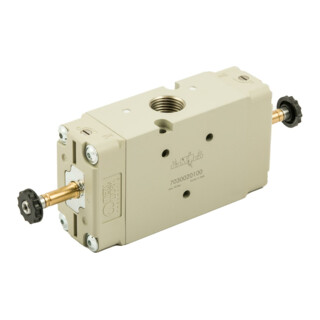 Riegler 3/2-Wegeventil, elektropneumatisch, bistabil, G 1/2