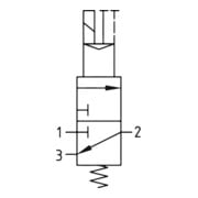 Riegler 3/2-Wegeventil »FUTURA-mini«, el. betätigt, 24 V DC, 2,5 W, G 1/4-4