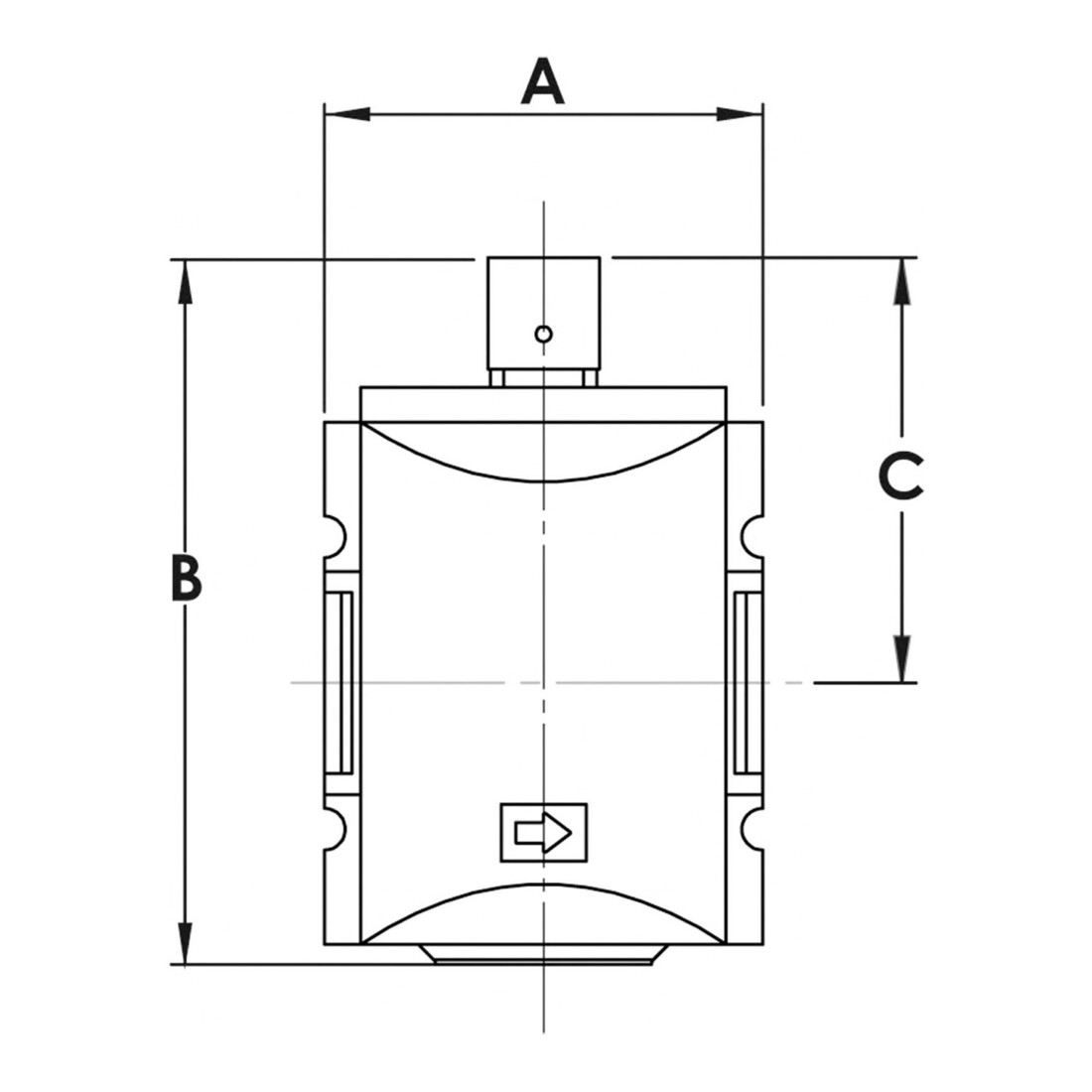 Riegler 3/2-Wegeventil »FUTURA«, pneumatisch betätigt, BG 1, G 3/8