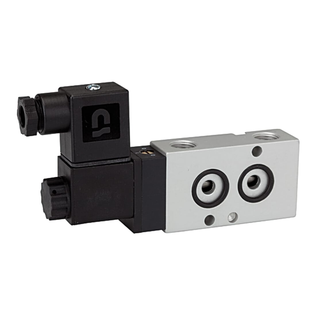 Riegler 3/2-Wegeventil, NAMUR, mono, NC, Alu eloxiert, G 1/4, 24 V DC