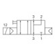 Riegler 3/2-Wegeventil, NAMUR, mono, NC, Alu eloxiert, G 1/4, 24 V DC