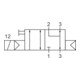 Riegler 3/2-Wegeventil, NAMUR, mono, NC, Anschluss G 1/4, 24 V DC