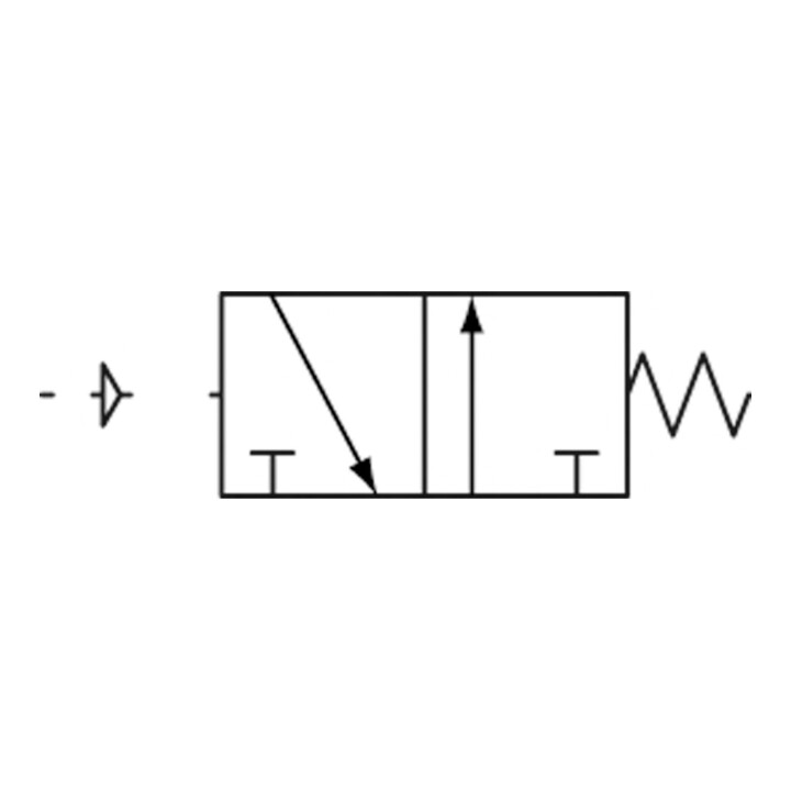 Riegler 3/2-Wegeventil, pneumatisch, »3A«, monostabil, NO, G 3/8
